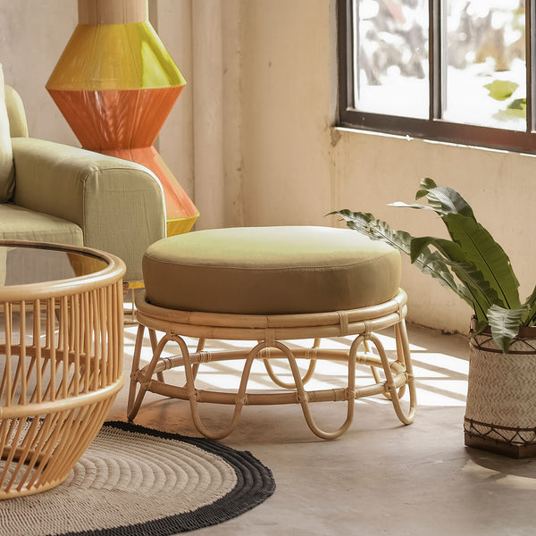 Lena Round Ottoman